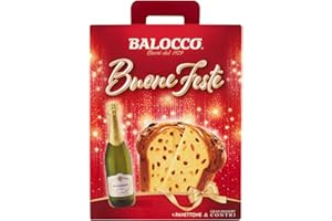 BALOCCO - STRENNA BUONE FESTE PANETTONE+BOTTIGLIA -