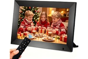 Produktabbildung: Aorpdd Digitaler Bilderrahmen - 10,1 Zoll Full IPS Bildschirm Elektronischer Fotorahmen mit Fernbedienung, Mus