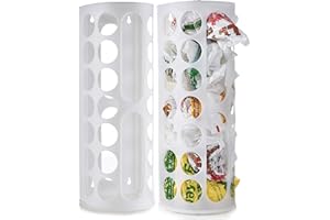 Handy Laundry Grocery Bag Storage Holder, Large Dispenser, Store & Reuse Plastic Shopping Bags, Access Holes for Easy Use (2-Pack)