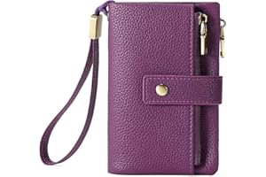 SENDEFN Portafoglio Medio Donna in Pelle con Blocco RFID, Portamonete con Slot per Carte, Scomparto per Monete e Tracolla Staccabile