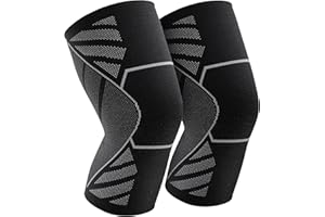 KGONE 2 Pack Knee Support for Women and men, Breathable Anti-Slip Knee Brace Compression Sleeve Support for Arthritis, Joint Pain, Meniscus Tear, Pain Relief, Walking, Running, Sports