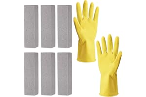 QESSUVNC Everdrop Bimsstein Reiniger Bürsten Block Reinigungsblock Grill Reinigungsstein Küche Bräter Backofen (7 Stück)