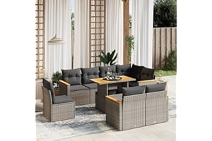 Amorsee Garden Lounge Large XXL Adjustable Table Top Lounge Furniture Outdoor Rattan Corner Lounge Furniture Set Garden Sofa Garden Sofa Patio Garden Furniture Set Patio Furniture Set Patio Furniture