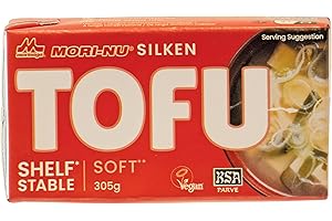 ‎MORI-NU MORI-NU Tofu weich - Weicher Seidentofu aus Sojabohnen - Ideal für Vorspeisen, Snacks, Dips & Saucen - Vegan und Glutenfrei - 1 x 305g