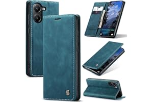 Cracedily Handyhülle für Xiaomi Poco X7 Pro Hülle, Klapphülle Premium Lederhülle Klappbar Flip Case Tasche Magnet Kartenfach Standfunktion Klapphülle Schutzhülle für Poco X7 Pro 5G, Blaugrün