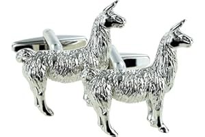 PRESTIGE GIFTWARE GIFTS Standing Llama Animal Design Cufflinks Presented in a Box