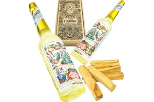 MUT22 2 Florida-Wasser aus Peru und 6 Palo Santo – Komplettes Spirituelles Reinigungsset Agua Florida