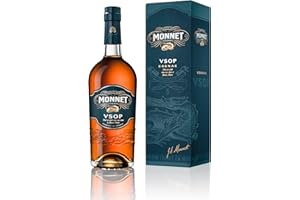 Monnet VSOP I Cognac aus Frankreich I Gold Meiningers International Spirits Awards I Mit Geschenkverpackung I Aromatisch fruchtiger Geschmack I 40% Vol. I 0,7 Liter