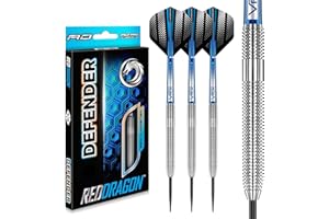 RED DRAGON Defenders 22g or 24g Tungsten Darts Set with Flights and Stems