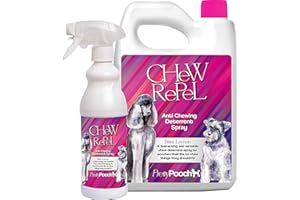 Pretty Pooch Chew Repellent Deterrent Spray for Dogs 5 Litres + 500ml Pack - Bitter Lemon Taste - Contains No Alcohol - Use on All Washable Surfaces