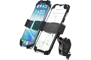 ENCASED Dual-Fahrrad-Handyhalterung, verstellbare Handyhalterung für 2 Handys, universelle Passform für Fahrrad/Motorrad/E-Bike für iPhone und Android-Handys