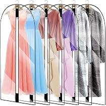 12 Housses De Vêtements Transparentes Avec Zip - Protection Anti-Poussière, Mites, Humidité - Pour Armoire, Voyage