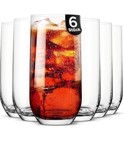 Set De 4 Verres Long Drink Glasmark Krosno – 400 Ml – Verres à Cocktail, Eau, Jus – Lave-vaisselle