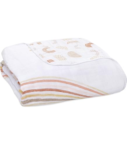 Couverture Bébé Aden + Anais - 100% Mousseline Coton 4 épaisseurs - Grand Format Respirant