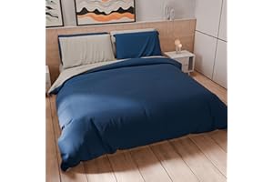 PETTI Artigiani Italiani - Pojedynczy zestaw poszewek na kołdrę 150 x 200 cm (1 poszewka na poduszkę 50 x 80 cm w zestawie), zestaw poszewek na kołdrę z miękkiej mikrofibry jednolity kolor jasnoszary