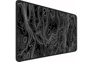 COOLNOVEL Premium Gaming Mouse Mat XXL 900 x 400 mm - Waterproof and Non-Slip - Stitched Edges for Durability - Perfect for PC, MacBook and Laptop - Large Mouse Mat 900 x 400 mm (Liquid Metal)