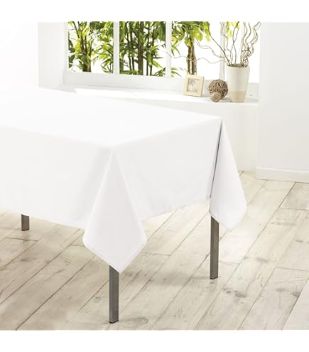 Tovaglia Antimacchia Utopia Kitchen - 152x213 Cm, Confezione Da 2, Bianco, Lavabile In Lavatrice Per Feste E Eventi - Foto 5