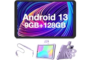 DOOGEE T20mini Kid Tablette Enfants 8,4 Pouces, Tablette Android 13, 9Go+128Go/TF 1To, Octa-Core, 1200x1920 HD+, 13MP+5MP, 5060mAh Tablette, WIFI double bande, Face ID, TÜV Certificat/Etui en Silicone