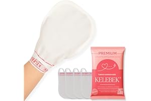 KELEBEK 4 PCS KESE Deep Exfoliating Mitt Body Scrub, Dead Skin Remover, Turkish Hammam Kese, Spa, Cellilute Remover Mitt, Bath Glove Skin Exfoliating