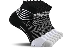 IRAMY Calze Compressione Graduata Donna Calzini da Corsa Supporto Alla Caviglia Calze Running Compressione Coolmax Assorbente Sportive con Cuscino per Plantar Fasciite