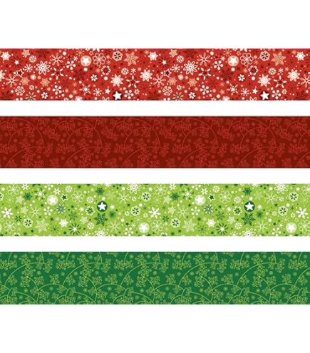 Ursus 34700000 Christmas Star Paper Strips Red Green Made of High