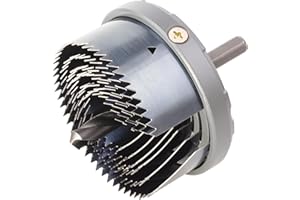 wolfcraft Mehrkranzlochsäge, Ø 25-65 mm, 2165000, Säge mit 6 Schnellwechsel-Einsätzen, Ø 25-65 mm, Schnitttiefe 23 mm - für Holz, Gipskarton und OSB-Platten