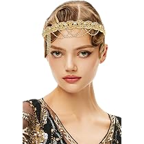 Wiwpar Strass-Stirnband – Elastisch, Vintage, In Champagner (14 X 11,5 Cm)