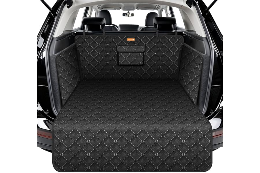 Alfheim Car Boot Liner Double Deck Protector-Nonslip Waterproof Durable Washable Cargo Cover Travel, Universal for Medium Small Car SUV