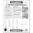 Lighthouse coin sheets OPTIMA, for 24 coins up to 34 mm Ø, clear