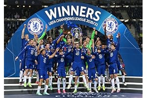 JP PRINTS Chelsea Champions League 2021 A4 Photo Print