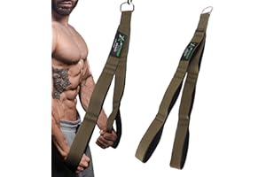 LARA Star Corde à Triceps réglable et Robuste pour la Salle de Gym, 45 à 79 cm, Bras Extra Long à Tirer vers Le Bas pour équipement de Fitness à la Maison (Noir)