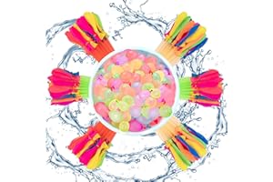 THINGEHOY 222 Pcs Bombe a Eau Ballon, Ballon D'eau, Bombes à Eau Avec Fermeture Automatique Sans Noeud, Ballon d Eau Ballon Multicolore pour la Fete en Plein Air, Bataille D'Eau Jouets du Jardin et de la Plage