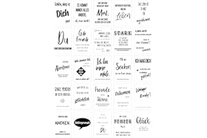 ‎EDITION SEIDEL Edition Seidel Set 25 Postkarten Leben & Momente mit Sprüchen - Karten mit Spruch - Geschenk - Dekoidee, Liebe, Freundschaft, Leben, Motivation, Geburtstagskarten lustig Postkarte Karte