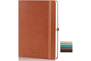 FASOOD Diario Scuola 2023 2024, Agenda del Docente, Agenda Giornaliera, Agenda Settimanale, 17Mesi, Agosto 2023 - Dicembre 2024, A5 22 x 16 cm, Marrone