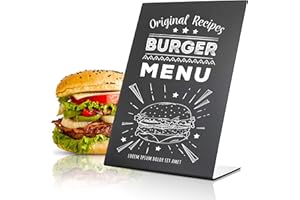 IRICUS A5 Kreidetafel Klein zum Beschriften - Kreidetafel Aufsteller Tisch DIN A5 - Tischaufsteller Tafel Kreidetafel - Mini Tisch Tafel - Kreide Kleine Tafel mit Ständer A5 - Small Blackboard