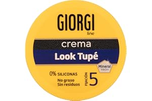 Giorgi Line - Crema Look Tupé para un Tupé con Volumen, Textura y Movimiento, Acabado Natural, Flexible y Duradero, Fijación 5 Xtrema - 125 ml