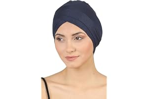 DERESINA HEADWEAR Deresina Modelo W Gorra Delantera de Algodón y Bambú para Pérdida de Cabello, Quimioterapia