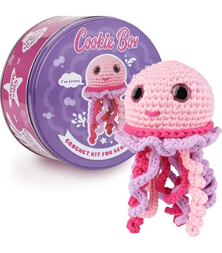 FREEBLOSS Kit Uncinetto Per Principianti - 2 Alberi Di Natale Fai Da Te Con Tutorial Video E Tutti Gli Accessori - 2