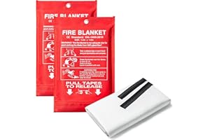 BMLIMITED BML Fire Blanket | Suppression Flame | Heat-Resistant Large & Quick Unfolding with Loops Emergency Fire Safety Solution For Indoor & Outdoor (2)