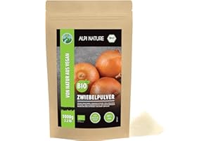 Alpi Nature Oignon en Poudre BIO 1kg, Oignons Déshydratés Moulus, Poudre d'Oignon pour la Cuisine