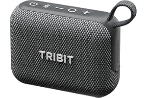 Tribit PocketGo Mini Bluetooth-högtalare, 20 timmar, IP68 vattentät, Bluetooth 6.0, kraftfullt ljud, EQ, TWS-koppling, flytan