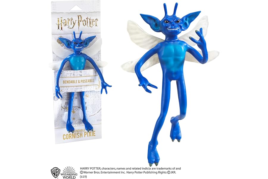 The Noble Collection Bendable Cornish Pixie Figure Officially Licensed 7in (18 cm) Harry Potter Bendable Toy Posable Collectable Chamber of Secrets Doll Figure - For Kids & Adults