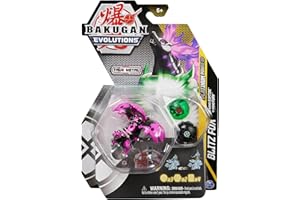 BAKUGAN Evolutions - Pack 1 Power UP Saison 4-1 Bille Métal, 2 Nanogan 2 Bakucores Et 4 Cartes Collection - Dessin Animé Jouet Enfant 6 Ans et + - Modèle Aléatoire