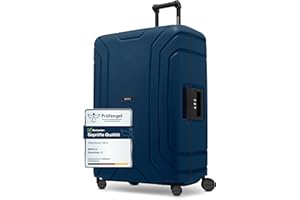 REDOLZ Essentials 15 Productos habituales, azul marino, Koffer L (75 cm), Carro rígido con ruedas giratorias