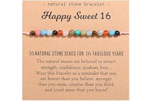 TEVOP 7th-25th & 30th-50th Birthday Bracelet Gifts for Girls & Women