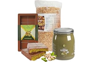 TOPLINE Pistachio Dubai Chocolate Making Kit - Pistachio Cream 600g Spreadable Butter, Deep Chocolate Mould & Roasted Kadayif Pastry 500g Fillo Dough. Make Your Own Dubai Inspired Chocolates at Home