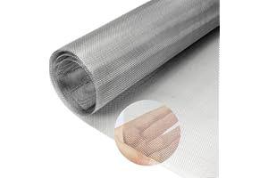 CAREXULT 40CM*200CM Filter Screen Sheets Stainless, 20 Mesh Filtersieb Blatt Filtrationstuch, Edelstahl Metall Gitter Fenstergitter Insektenschutz Drahtgitter für Türen Verhindert Mäuse