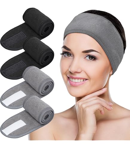 5 Fasce Per Capelli Da Donna In Raso – Larghe 3 Cm – Accessori Per Il Viso E Make Up – Multicolore - 3