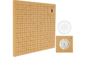 ALONGEN Tablero y pines de macramé, tablero de proyectos de macramé de doble cara de 11.8 x 11.8 pulgadas con 30 pines en T, tablero de corcho de macramé reutilizable, portátil, ligero, tablero de