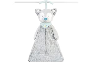 Nattou Sac à Langer Loup Tiloo, 60 x 33 x 12 cm, Tim et Tiloo, Gris